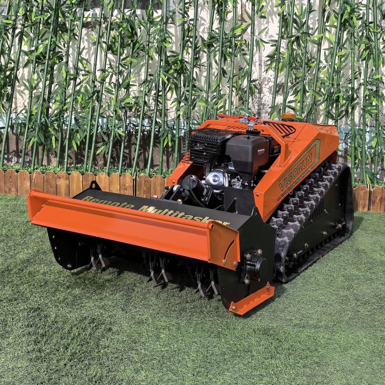 remotely controlled tracked road slope lawn mower trimmer China manufacturer factory